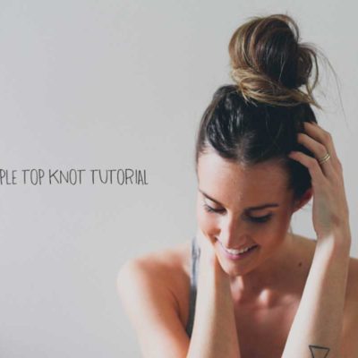 Make Your Monday Easier with a Top Knot